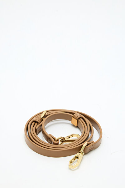 LUTVELIZADE Geantă 2605 - Geantă de damă Camel cu detaliu curea cu aspect de ...