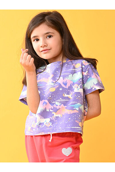 Anthrilo By Styli تي شيرت بطبعة جرافيكية لكوكب يونيكورن