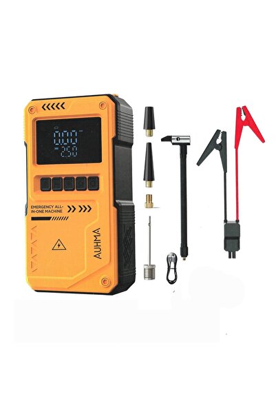auhma A8822 Jump Starter / Akü Takviye Cihazı | 4'ü 1 Arada Powerbank, Hava K...