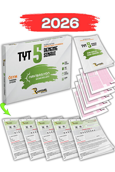Rasyonel Yayınları 2025 Tyt Tüm Dersler Navigasyon 5'li Genel Deneme Seti (ÖS...