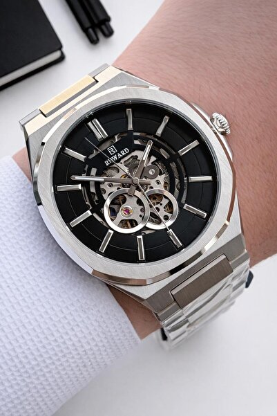 Reward Özel Tasarım Otomatik Mekanizma Çelik Kordon 5 Atm Suya Dayaknıklı Erk...