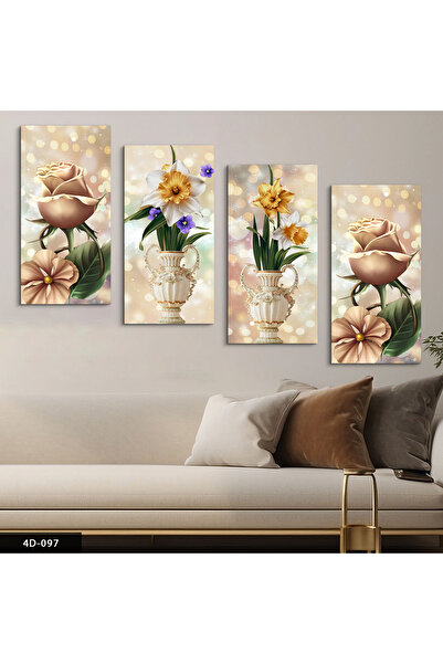 Evinemoda Cveće 4-dijelni MDF sto