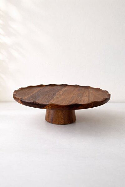 LEONEV Acacia Pasta Stand Display 30X9 cm