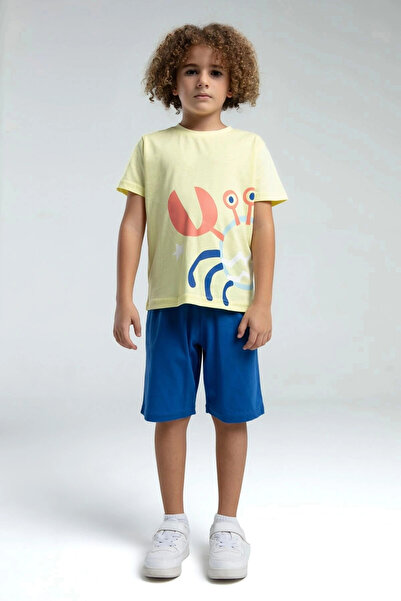 Rolypoly DEČAČKI BERMUDSKI SET - SVETLO ŽUTA