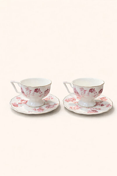 LEONEV 2-Person Flower Series Porcelain Cup 100 ml