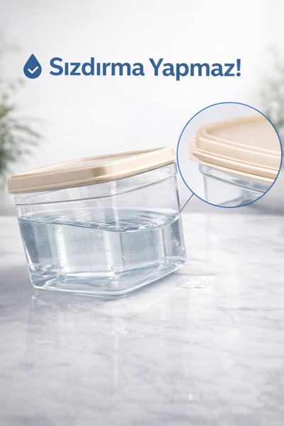 House More 6-Piece Square Storage Container Set (275Ml-500Ml-850Ml-1350Ml-2100Ml-3200Ml)