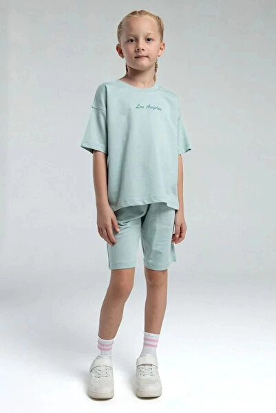 Rolypoly DEVOJČIČKI BERMUDSKI SET - VODENO ZELENA