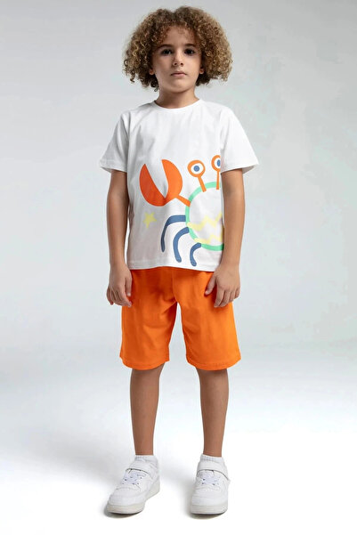 Rolypoly Boy's Bermuda Suit - White