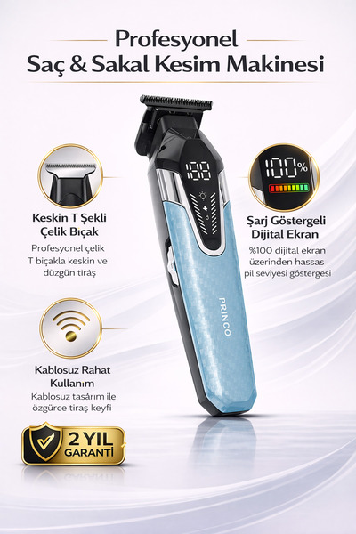 Princo PROFESYONEL SAÇ SAKAL TIRAŞ MAKİNESİ PR-508