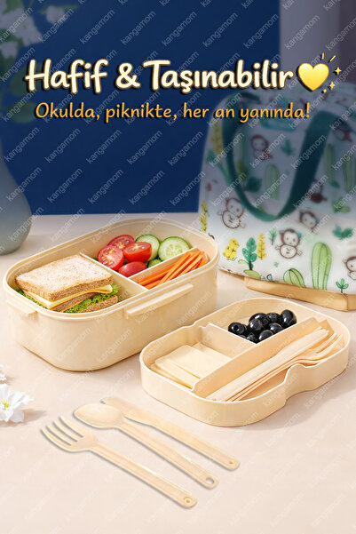 M&L LUNCH BOX 6 Bölmeli Taşınabilir Yemek Kabı Lunch Box Diyet Beslenme Kutus...