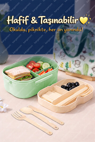 M&L LUNCH BOX 6 Bölmeli Taşınabilir Yemek Kabı Lunch Box Diyet Beslenme Kutus...