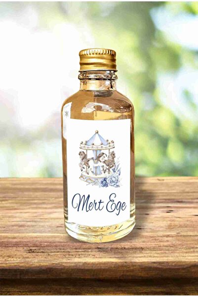 fırsatlar diyarı Mavi Atlı Karınca Tema Kolonya Etiketi - Parlak Kuşe Kesimli...