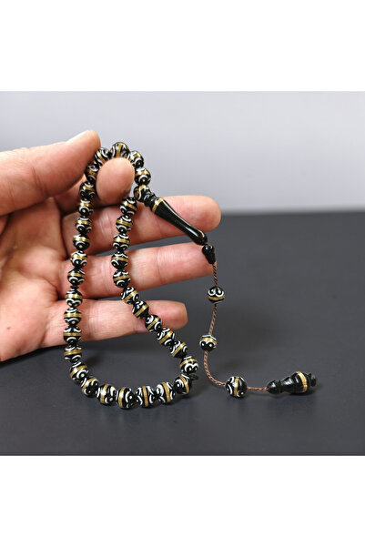 İnan Tesbih Kuka Brass Wrapped Mine-Engraved Kuka Prayer Beads