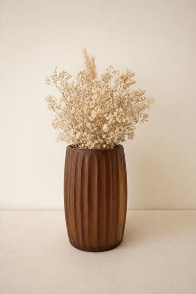 LEONEV مزهرية أكاسيا كيرف لحمل الملاعق 17x11 سم