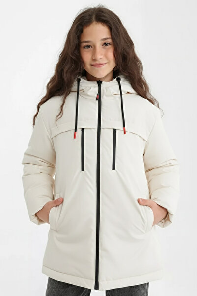 QAWWA Κοριτσίστικο χειμερινό παλτό παρκά Που κρατά ζεστό Επένδυση Α Με φόδρα ...