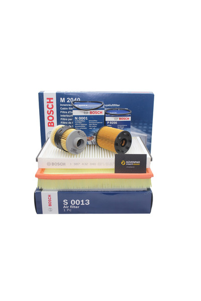 Bosch Opel Astra H 1.3 Uyumlu Dizel Motor Bakım Filtre Seti Tırnaklı Tip Yağ ...