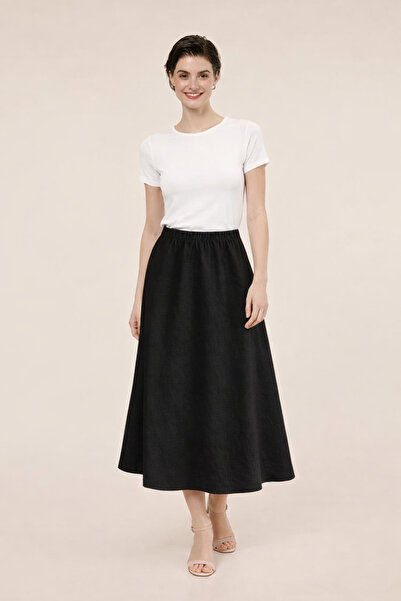 HAKKE Keten Görünümlü Çan ETEK