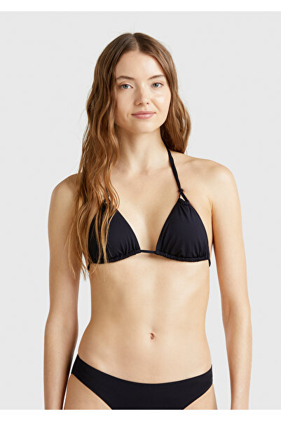 United Colors of Benetton Kadın Siyah Çift Askılı Arkadan ve Boyundan Bağlama...