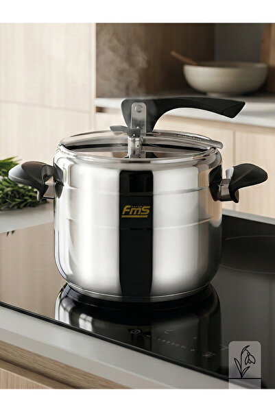 FMS 3002SYH No:5 Siyah Düdüklü Tencere Paslanmaz | 5 Lt Sınıfı | Güvenli Bası...