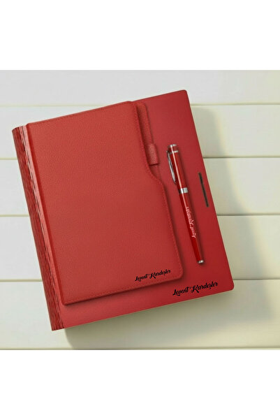 ertal hediyelik Kişiye Özel İsimli Renkli Ahşap Kutusunda Ajanda Not Defteri ...