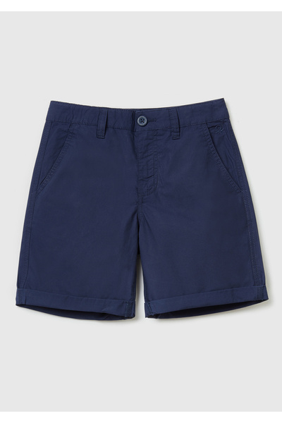 United Colors of Benetton Erkek Çocuk Lacivert Chino Bermuda Şort