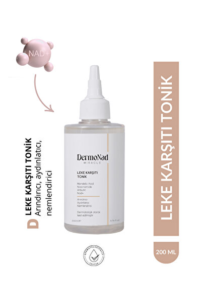 DermoNad Leke Karşıtı Tonik Aydınlatıcı ,Cilt tonu Eşitleyici 200 ml ( Mandel...