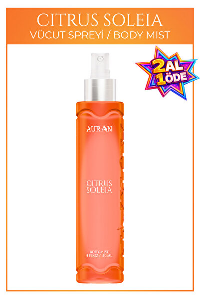AURAN Citrus Soleia Parfümlü Kadın Vücut Spreyi Vücut Kokusu Vücut Misti Body...
