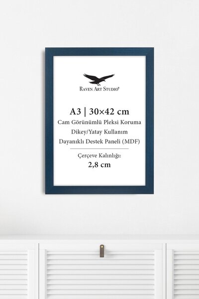 Raven Art Studio Potala A3-30X42Cm Navy Blue Picture Photo Document Poster Do...