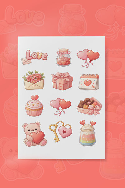 To Design Lab Set de autocolante Love Hearts 10 pagini cu 150 de autocolante ...
