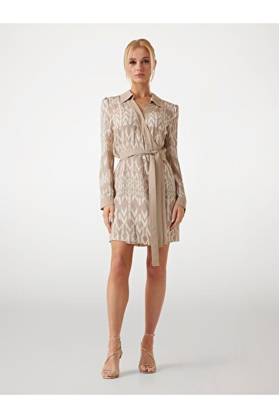 Guess Marciano logo wrap dress