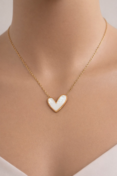 Melisa Takı & Aksesuar Minimal Heart Necklace