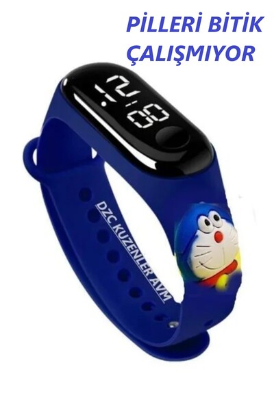 DZC KUZENLER AVM Kedi Doraemon Led Dokunmatik Ekranlı Dijital Çocuk Ve Genç K...