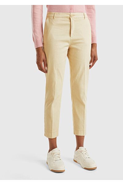 United Colors of Benetton Γυναικείο Τσινώ σε Χρώμα Πέτρας Ελαφρύ