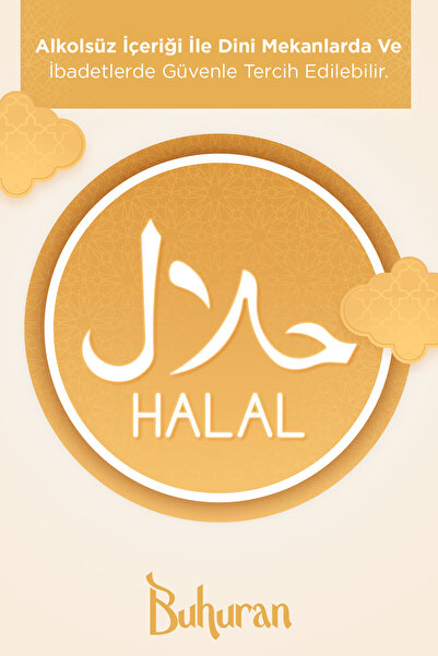 Buhuran Amber & Oud Oda ve Seccade Spreyi Alkol İçermeyen Helal Sertifikalı Saf Esans Kumaş Kokusu 250ml