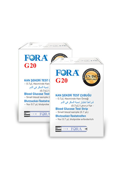 FORA G20 Şeker Ölçüm Stribi 100 Adet