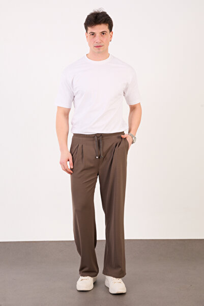 Mayco Fashion Erkek Haki Zara Kesim Yarı Şalvar Lastikli Bağcıklı Pantolon 26...