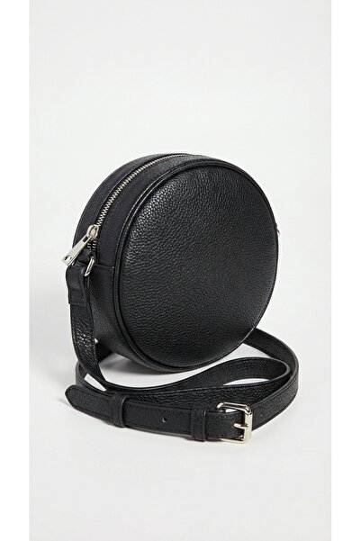 Simfa Premium Kadın Mini Siyah Deri Ayarlanabilir Çapraz Askılı Omuz Çantası