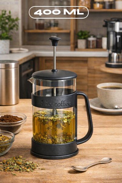 House More French Press - Durable Material Filter Coffee and Herbal Tea Infuser 400 ml