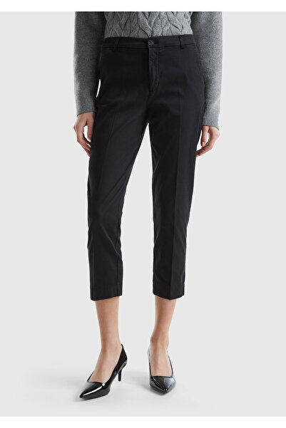 United Colors of Benetton Γυναικείο μαύρο ελαφρύ Chino