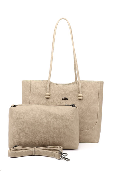 GÖNDERİ(R) Women's Beige Puppy Shoulder Bag