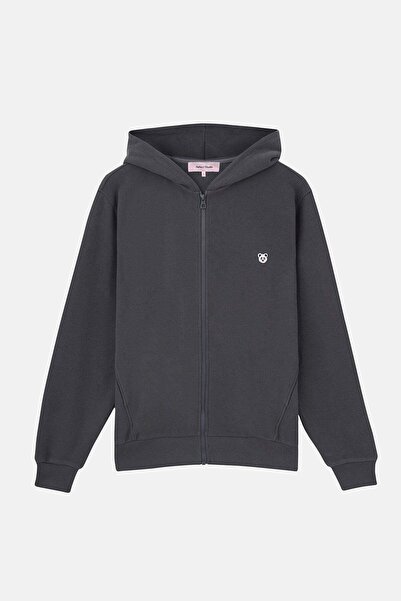 Reflect Studio Supersoft Panda Full-Zip Hoodie with Pockets - Anthracite