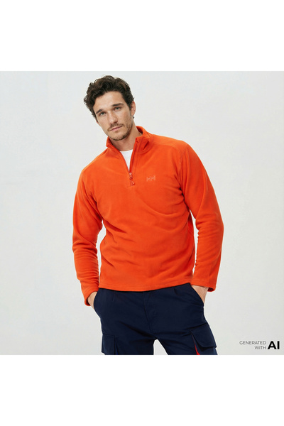 Helly Hansen Mount Polar Erkek Turuncu Sweatshirt