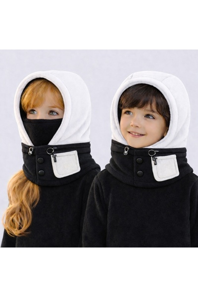 GlassySKY (3-5 سنوات) قطعة واحدة من قناع التزلج الشتوي المصنوع من الصوف ذو ال...