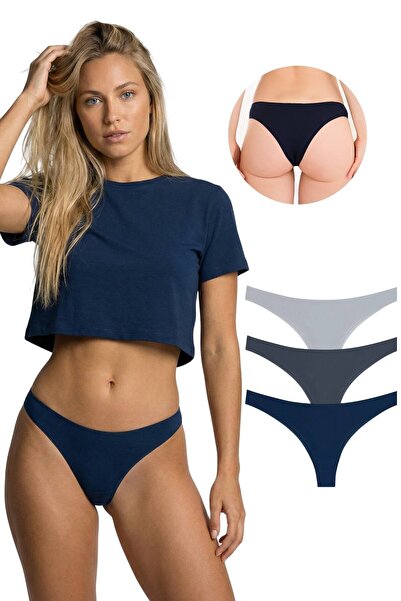 Newlilla 10030 Brazil String 3'lü Kadın Külot 10030-v1