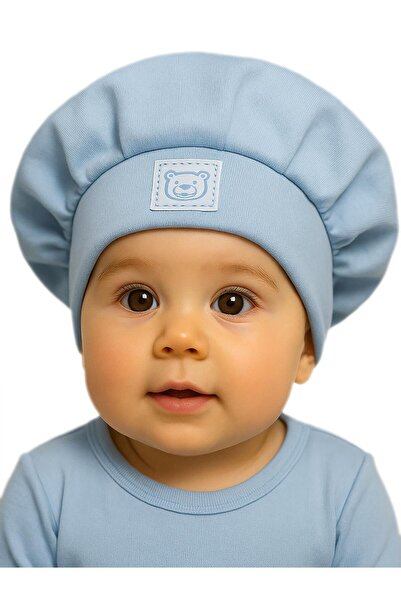 Civil Baby Baby Chef Beret Newborn Blue