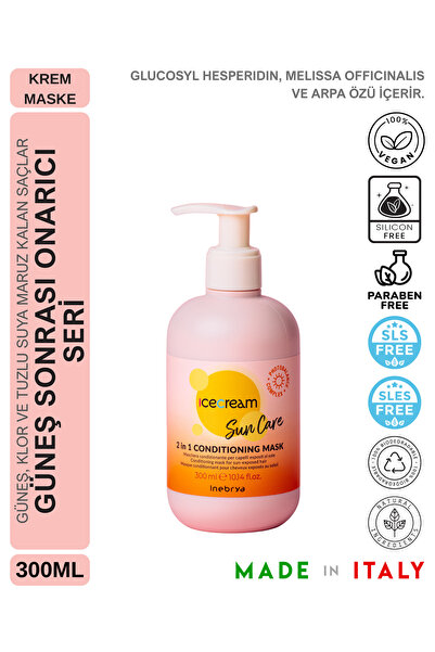 Inebrya Güneş Sonrası Onarıcı ve Nemlendirici Saç Maskesi 300ml