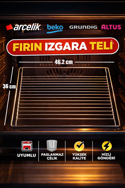 Beko Fırın Iç Izgara - Tel Rafı 46,2 X 36 Cm ( 240440219 )
