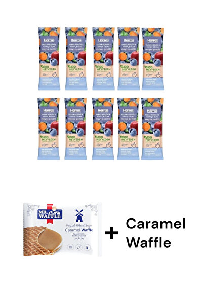 Harras Vegan meyve pestili yaban mersini ve havuç ve elma 14gr X 10 Adet