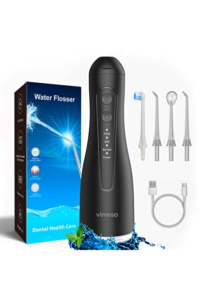 Vimeso Irigator Bucal tip Dus Bucal Portabil, 1600 p/min, 4 Programe, Rezervo...