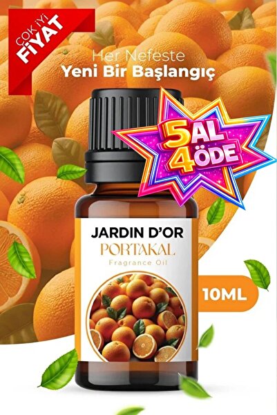 JARDIN D'OR Portakal Esansiyel Uçucu Koku Yağı Buhurdanlık Yağı Difüzör Esans...